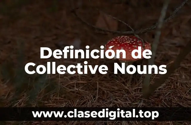 Ejemplos de Collective Nouns