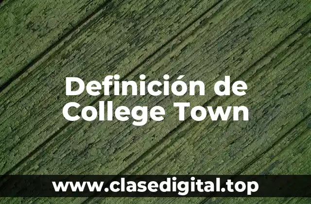 Definición de College Town