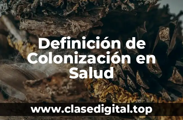 Definición de Colonización en Salud