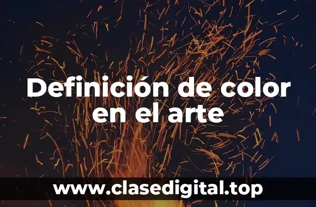Definición de color en el arte