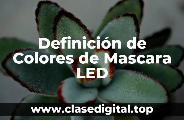 Definición de Colores de Mascara LED