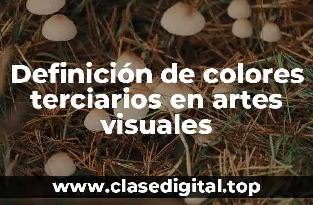 Definición de colores terciarios en artes visuales