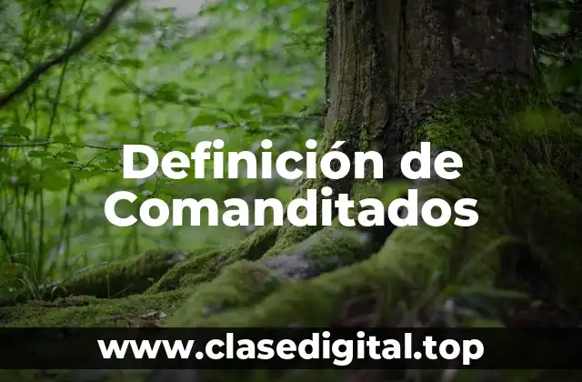 Definición de Comanditados