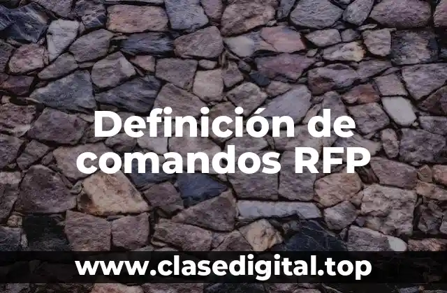 Definición de comandos RFP