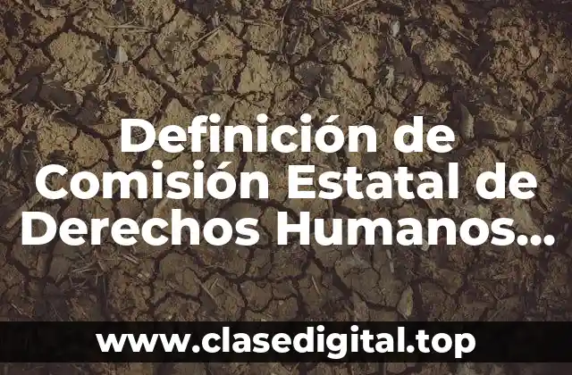 Definición de Comisión Estatal de Derechos Humanos de Sonora
