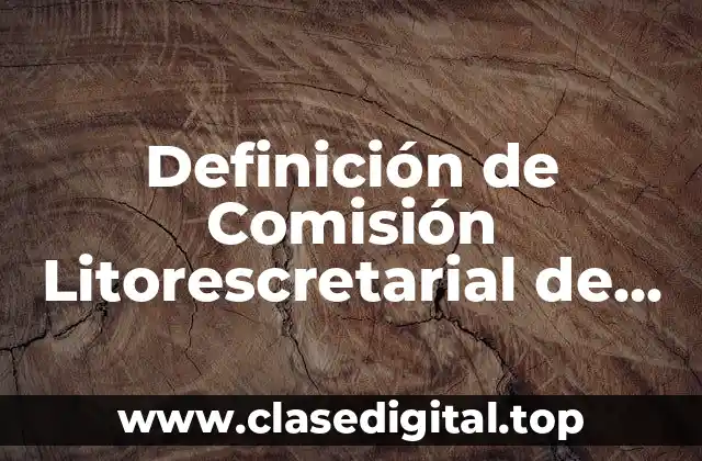 Definición de Comisión Litorescretarial de Colonización Ejidal