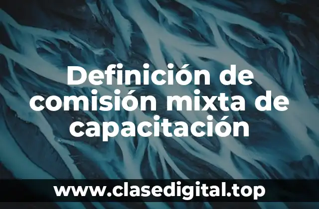 Definición técnica de comisión mixta de capacitación