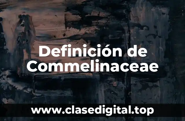Definición de Commelinaceae
