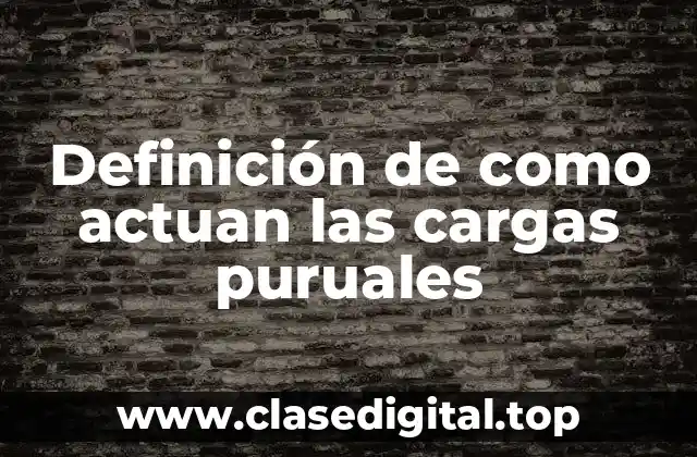 Definición de como actuan las cargas puruales