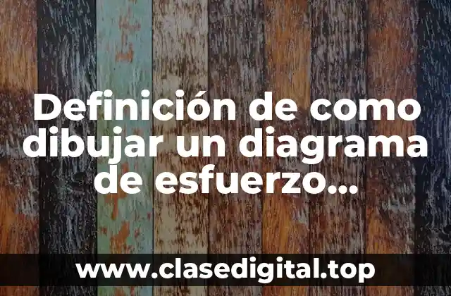 Definición de como dibujar un diagrama de esfuerzo deformación