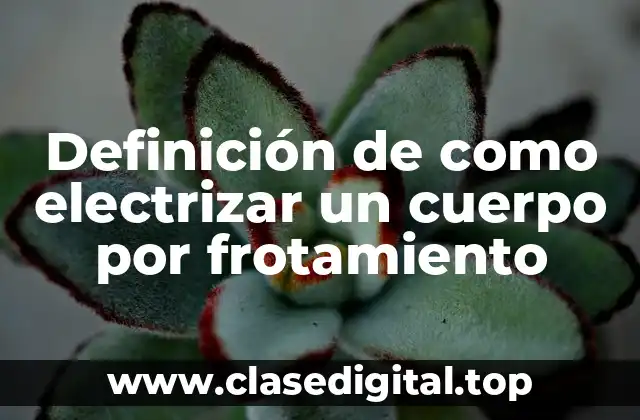 Ejemplos de electrización por frotamiento