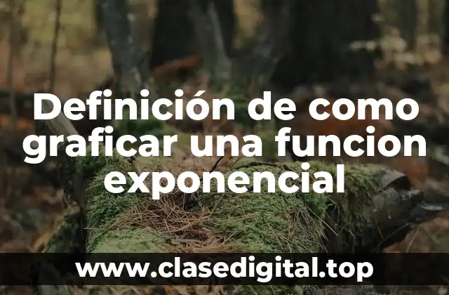 Definición de como graficar una funcion exponencial