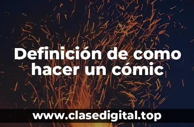 Ejemplos de como hacer un cómic