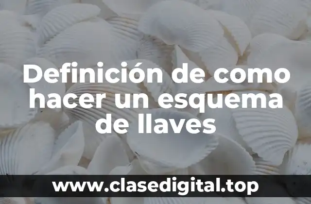 Definición de como hacer un esquema de llaves