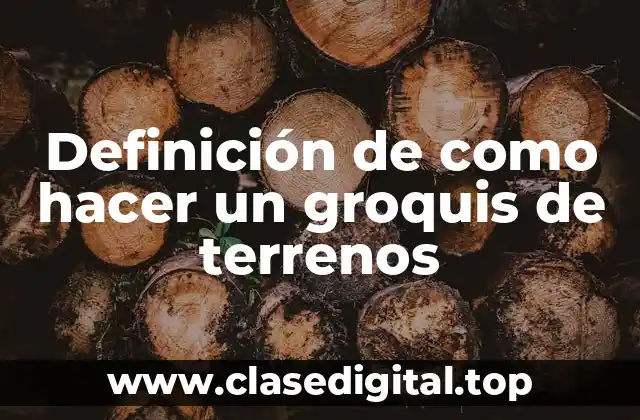Ejemplos de como hacer un groquis de terrenos