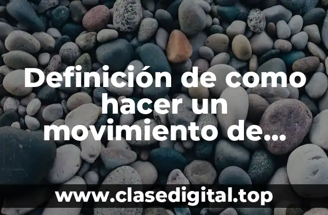 Definición de como hacer un movimiento de rebaño