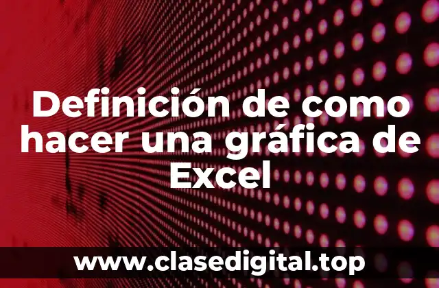 Definición de como hacer una gráfica de Excel