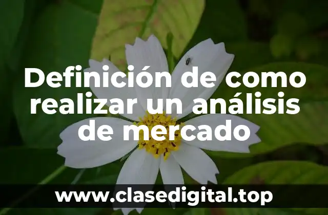 Ejemplos de análisis de mercado
