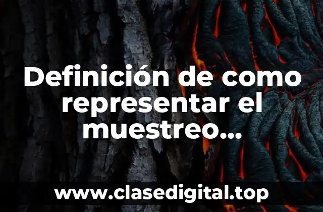 Definición de como representar el muestreo estratificado