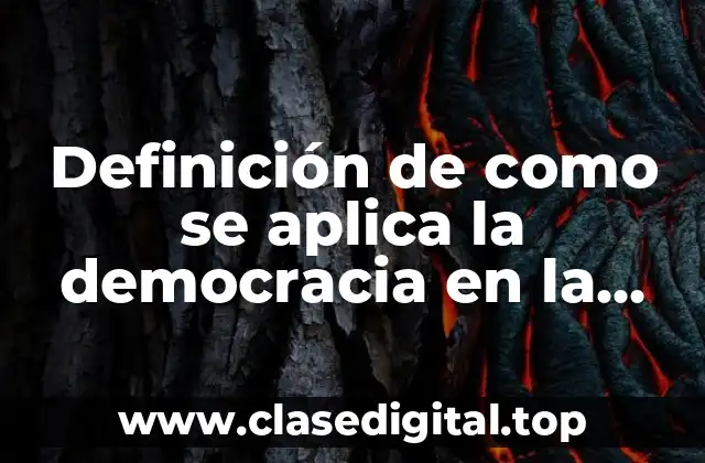 Definición de como se aplica la democracia en la familia