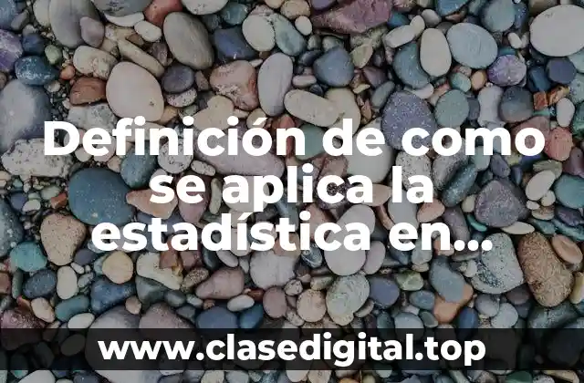 Definición de como se aplica la estadística en trabajo social