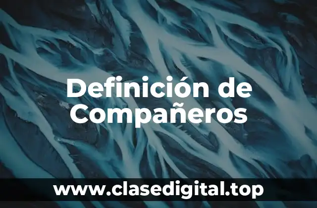 Definición técnica de compañeros