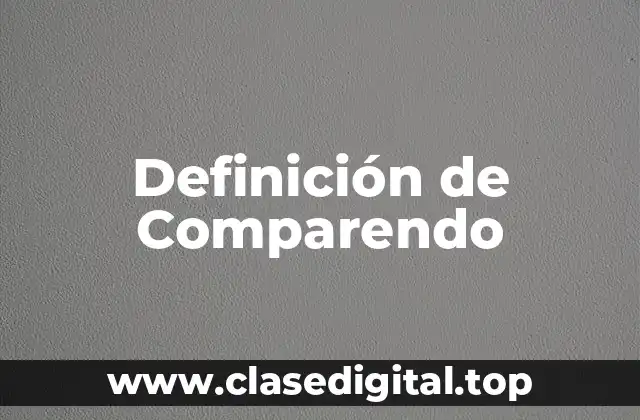 Definición técnica de Comparendo