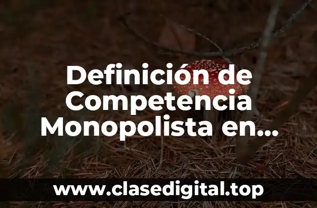 Definición de Competencia Monopolista en Economía