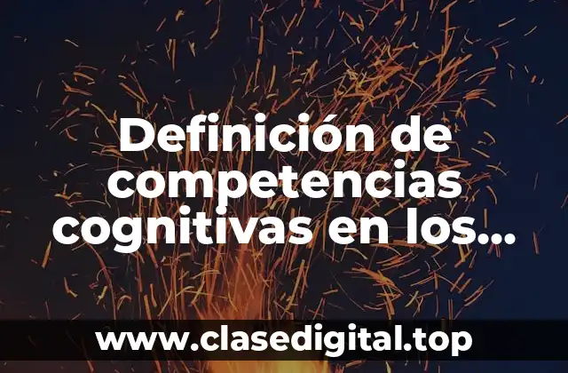 Ejemplos de competencias cognitivas en los docentes