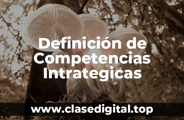 Definición de Competencias Intrategicas