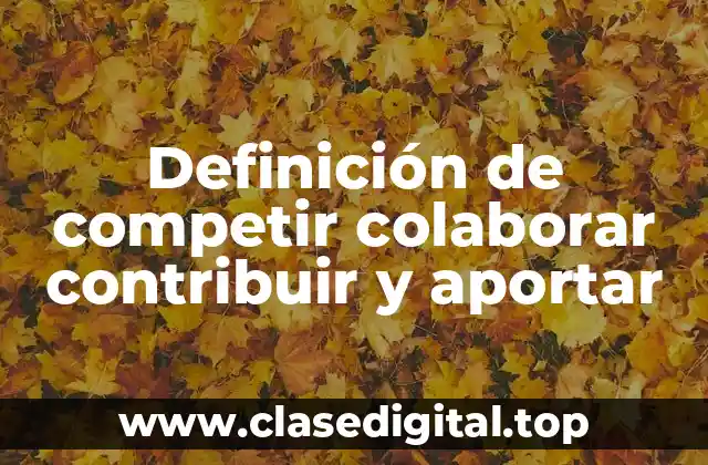 Ejemplos de competir