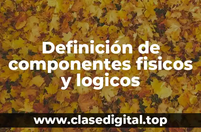 Definición de componentes fisicos y logicos