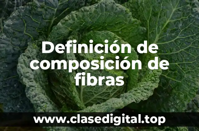 Definición de composición de fibras