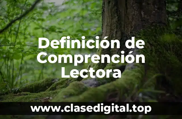 Ejemplos de Comprención Lectora