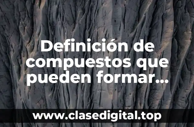 Definición de compuestos que pueden formar peroxidos explosivos