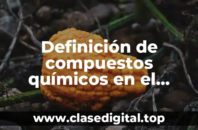 Definición de compuestos químicos en el cuerpo humano