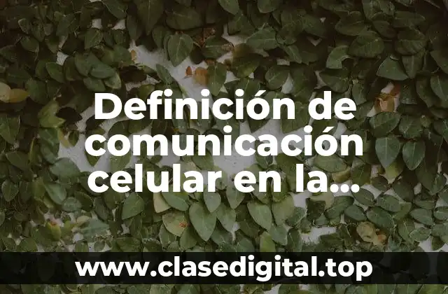 Ejemplos de comunicación celular en la diabetes