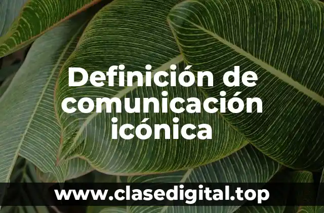 Definición de comunicación icónica