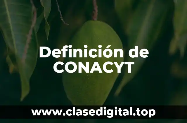 Definición de CONACYT