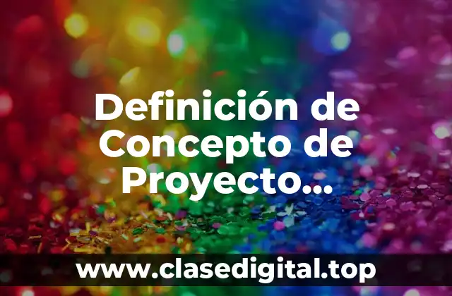 Definición de Concepto de Proyecto Arquitectónico