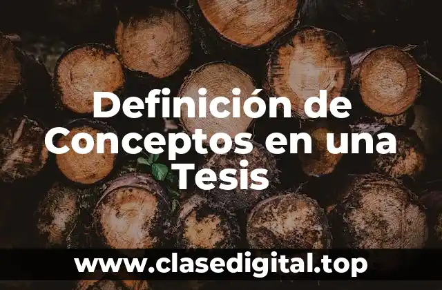 Definición técnica de Conceptos