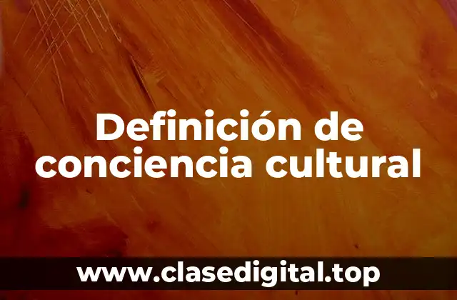 Ejemplos de conciencia cultural