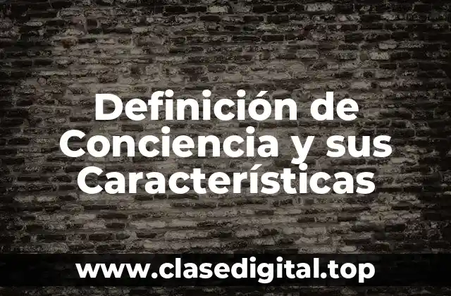 Definición de Conciencia y sus Características