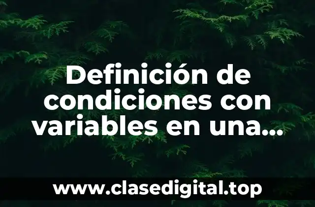 Ejemplos de condiciones con variables en una query de SAP