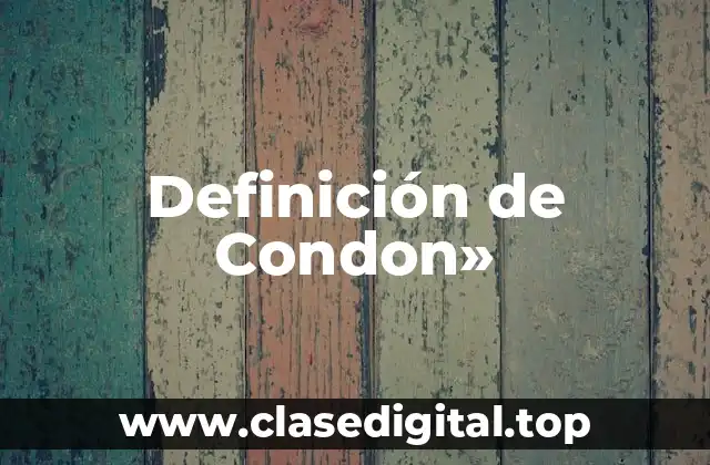 Definición técnica de Condon