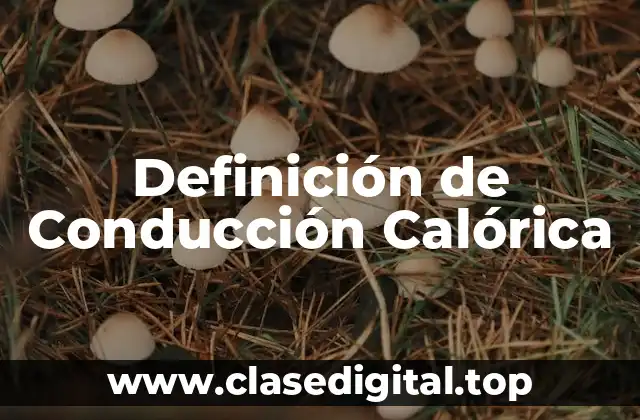 Definición de Conducción Calórica