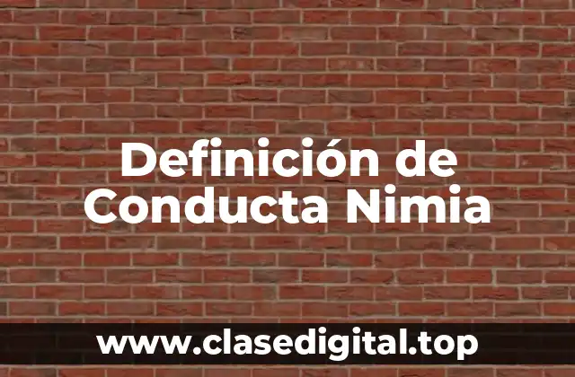 Definición de Conducta Nimia