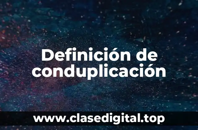 Definición de conduplicación