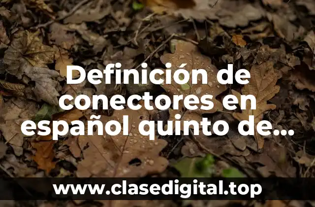 Ejemplos de conectores