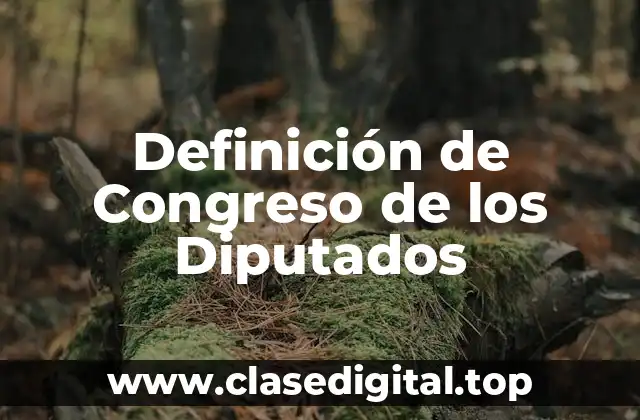 Definición de Congreso de los Diputados